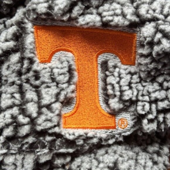 University Of Tennessee Vols Sherpa Pullover Black White Cozy 1/4 Zip Collegiate - Picture 10 of 10